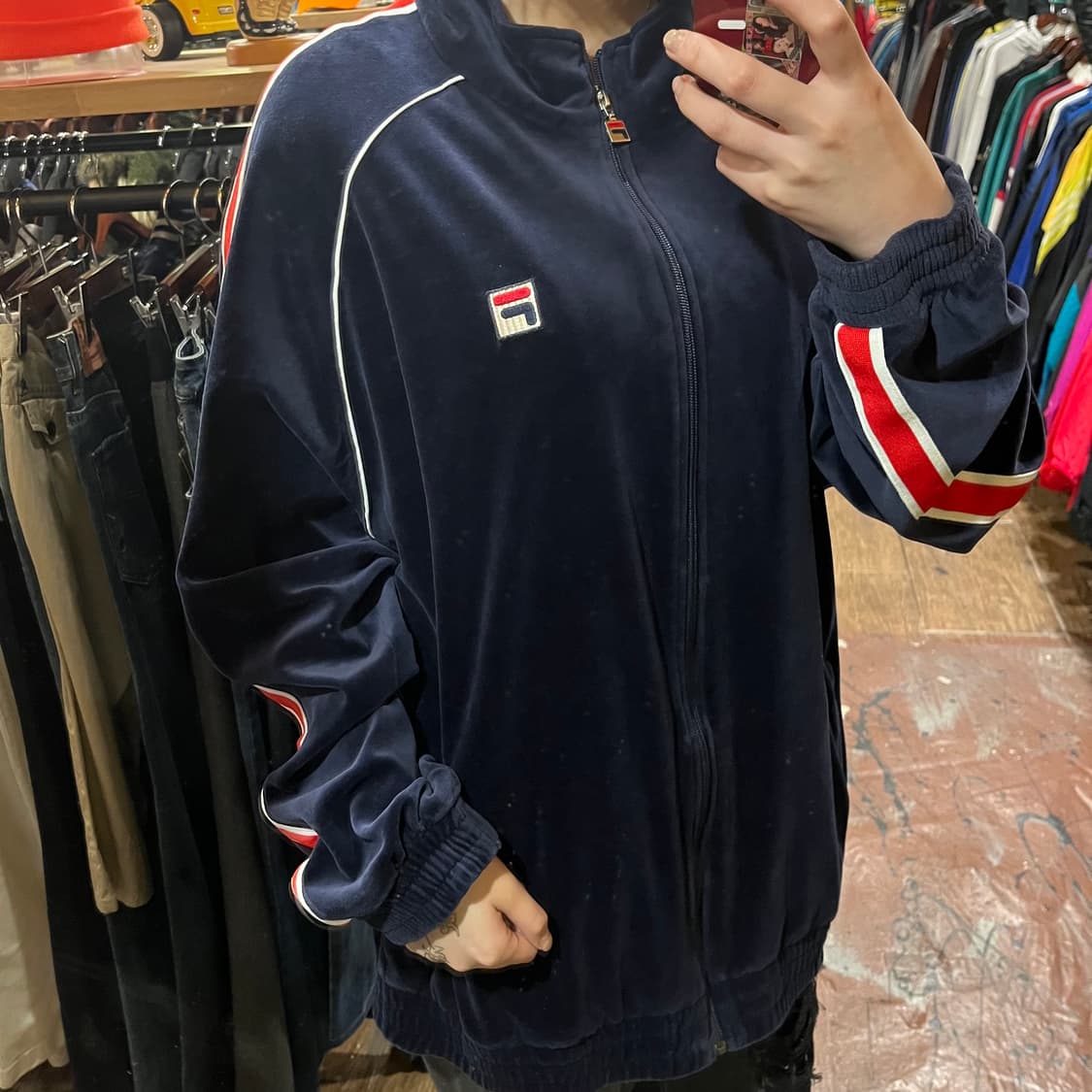 [HI] 휠라 집업 네이비 상품이미지3