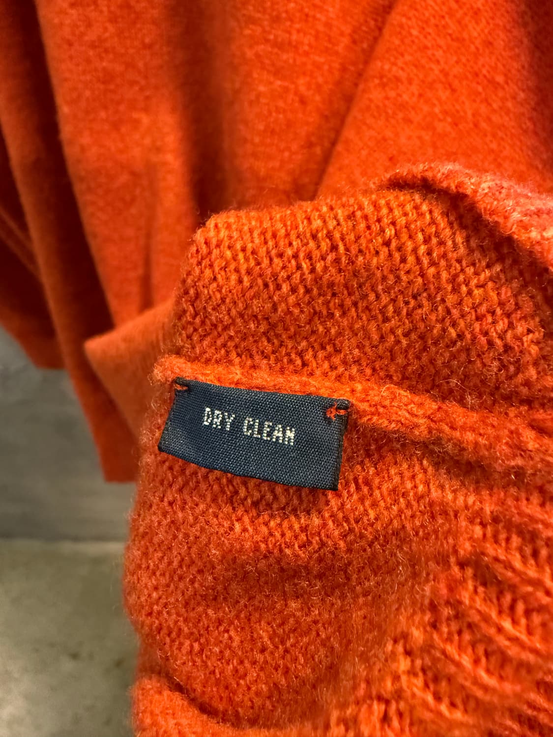 XL 폴로 랄프로렌 POLO 램스울 브이넥 니트 오렌지 상품이미지6