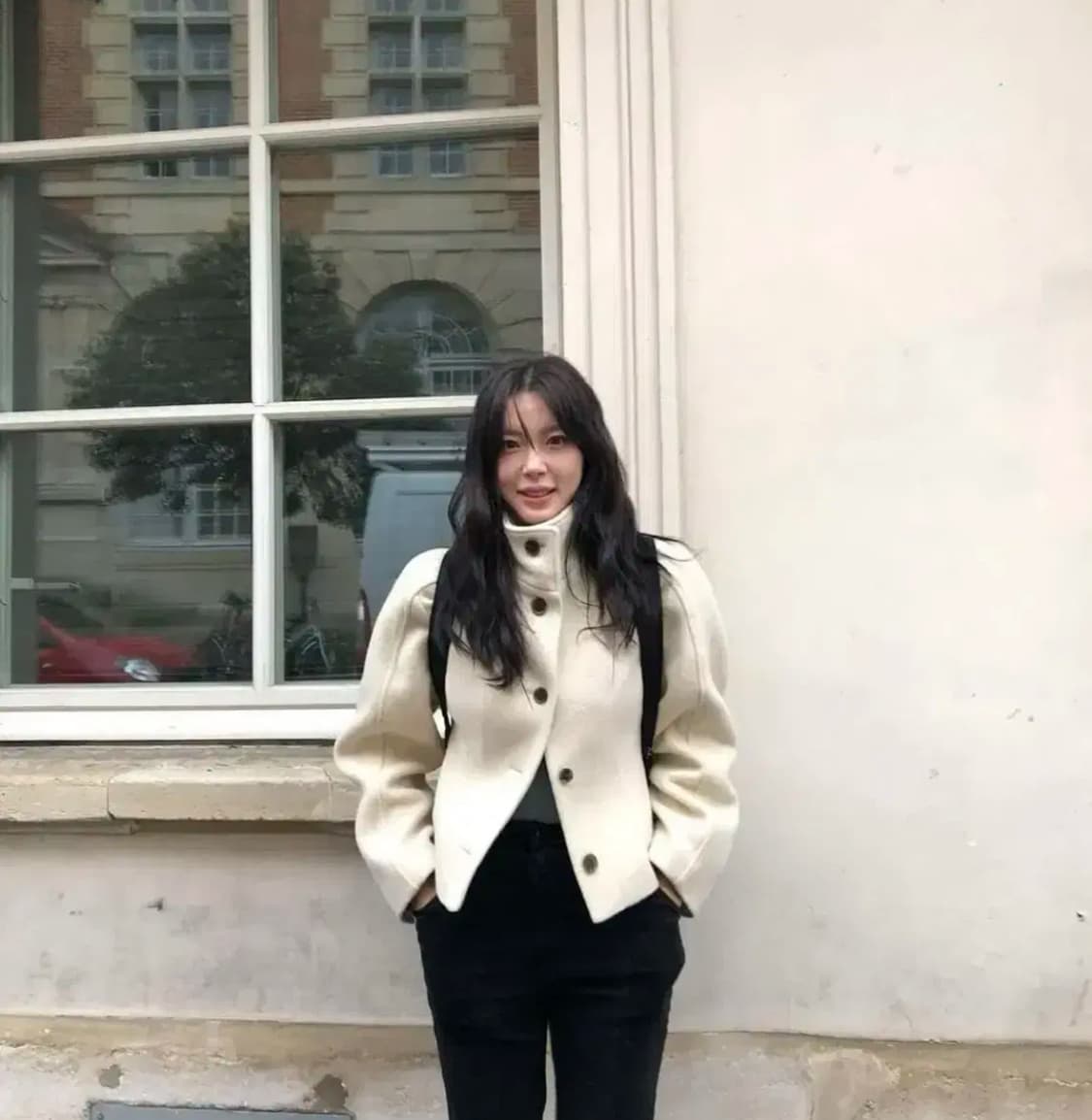 레이브 raive 하이넥 숏코트 s 에크루베이지 상품이미지3