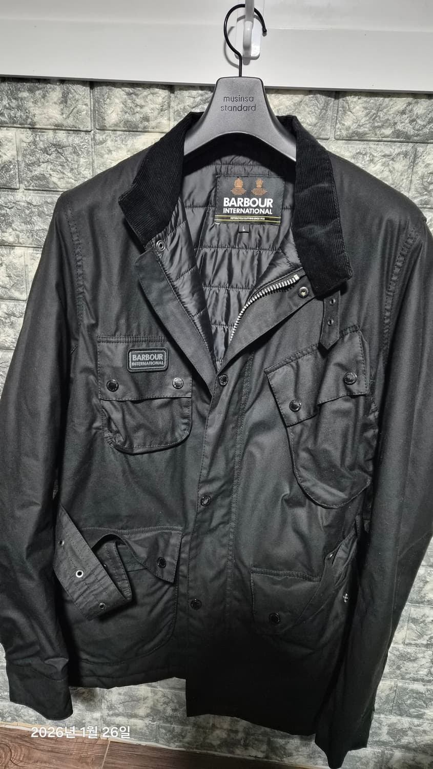바버 안감 왁스 자켓 L 상품이미지1