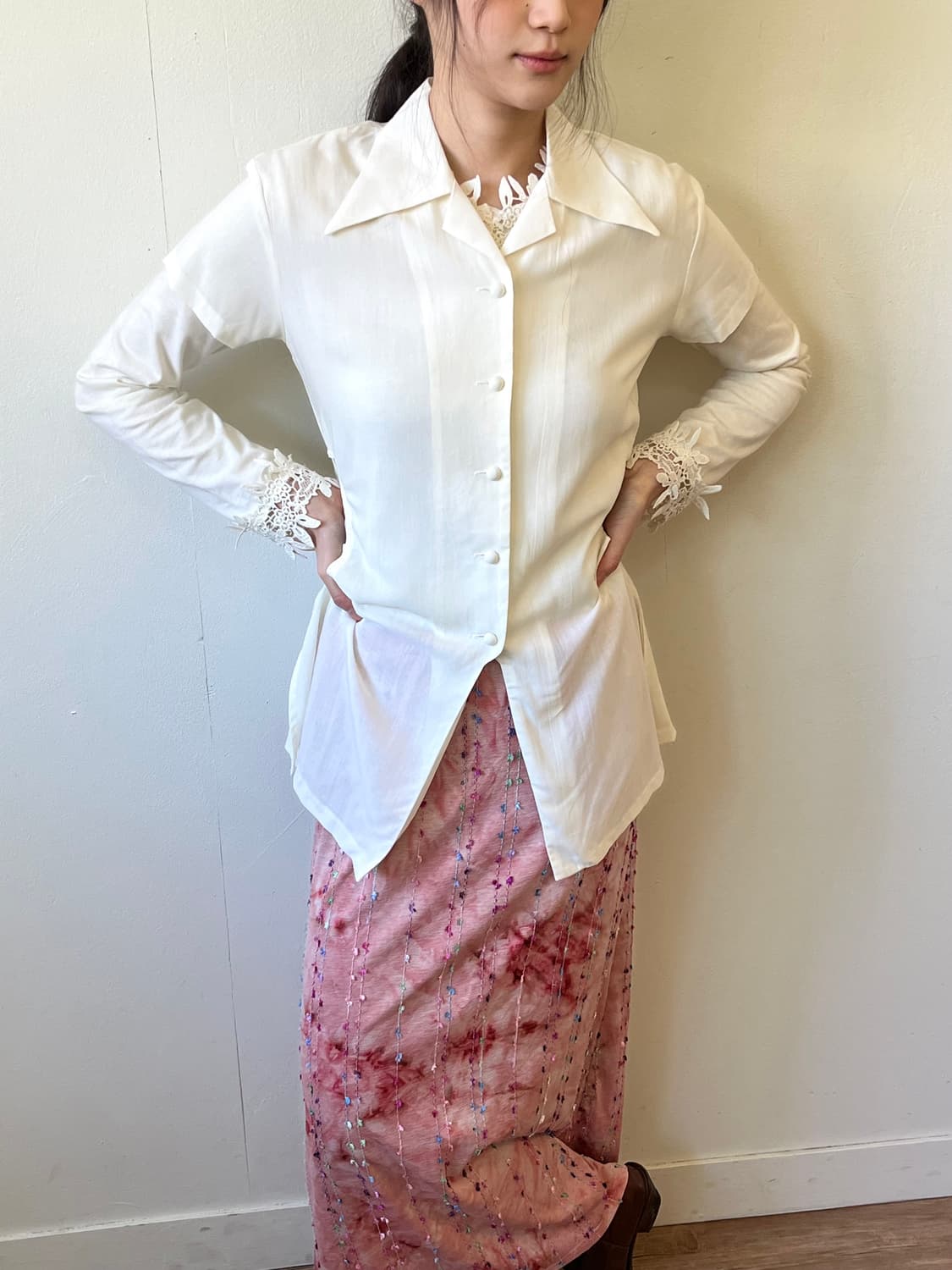 GRAY MAGic 파스텔 레이스 스커트 상품이미지4