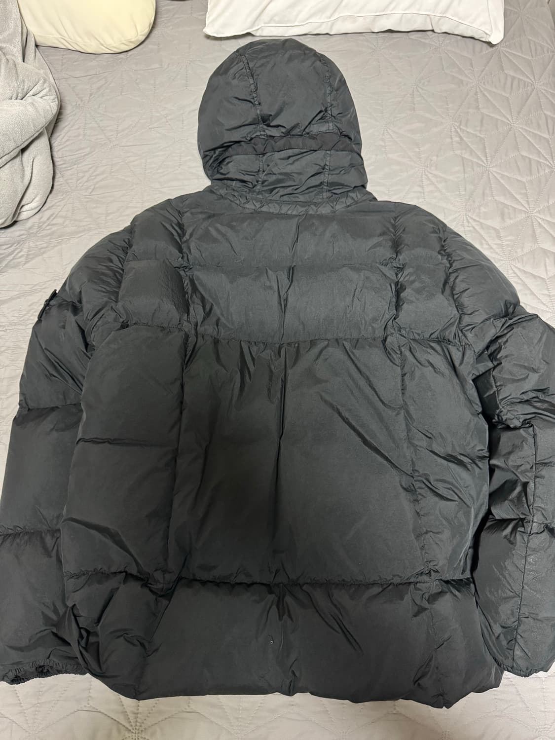 [XL] 스톤아일랜드 크링클랩스 패딩 후드 자켓 집업 롱패딩 경량패딩 상품이미지3