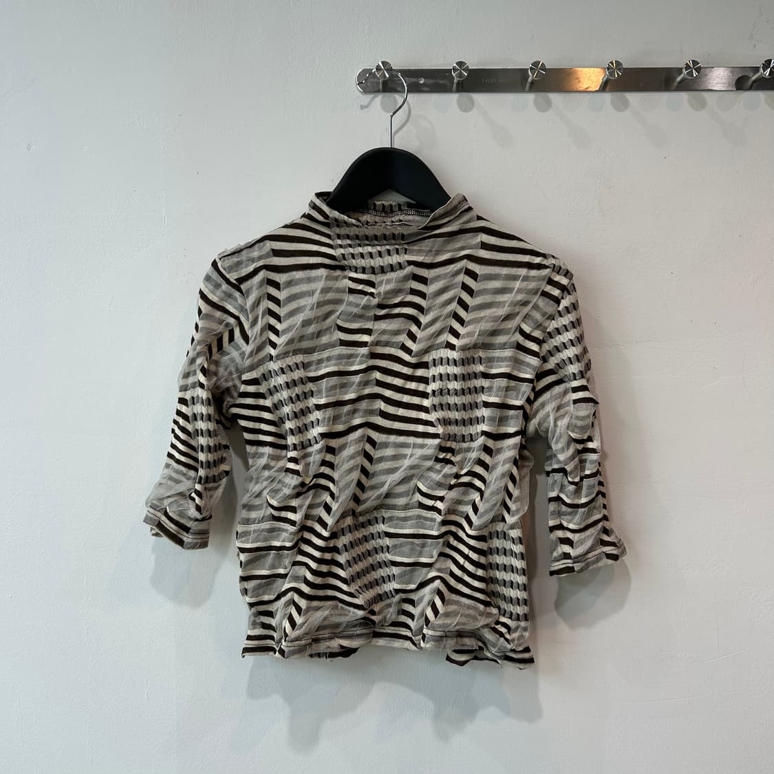 에스닉 패턴 셔링 탑 상품이미지3