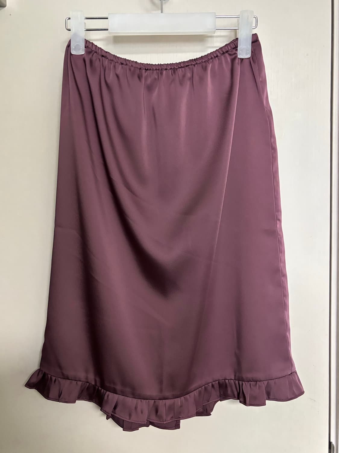 마조네 새틴 스커트 FRILL LAYERED SATIN SKIRT 상품이미지5