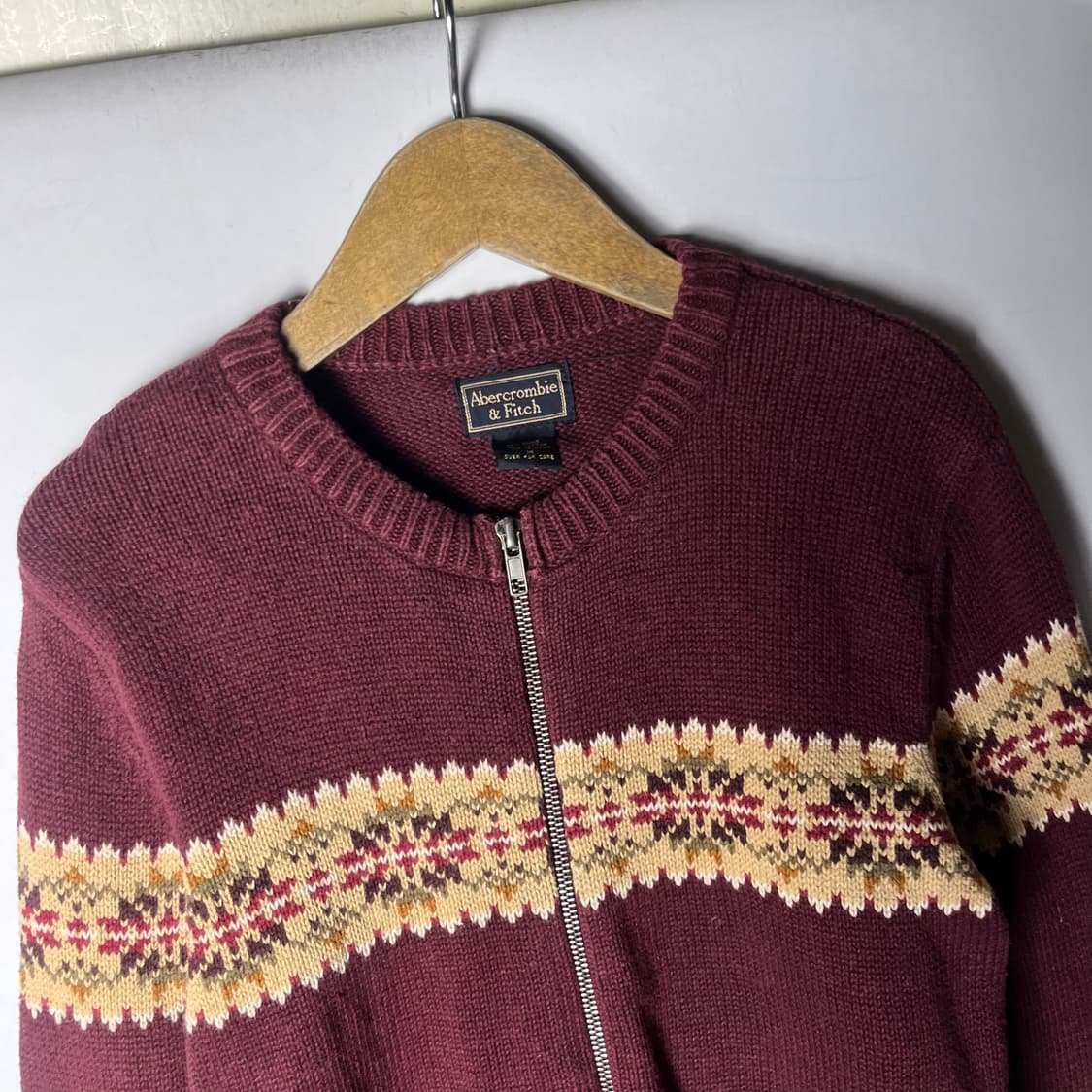[A&F] 아베크롬비 페어아일 집업 니트 가디건 상품이미지3
