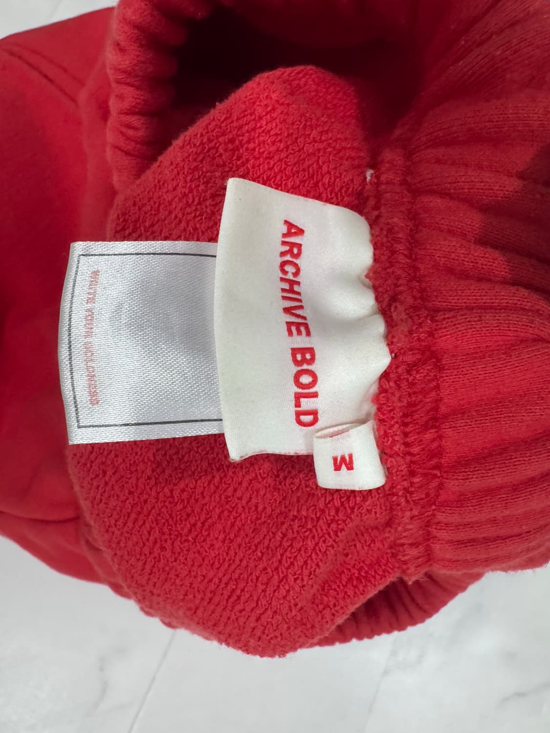 아카이브 볼드  939 스웻팬츠 레드 m사이즈 상품이미지3