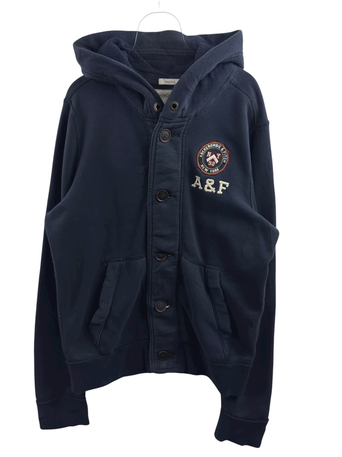 아베크롬비 버튼 네이비 후디1246 상품이미지1