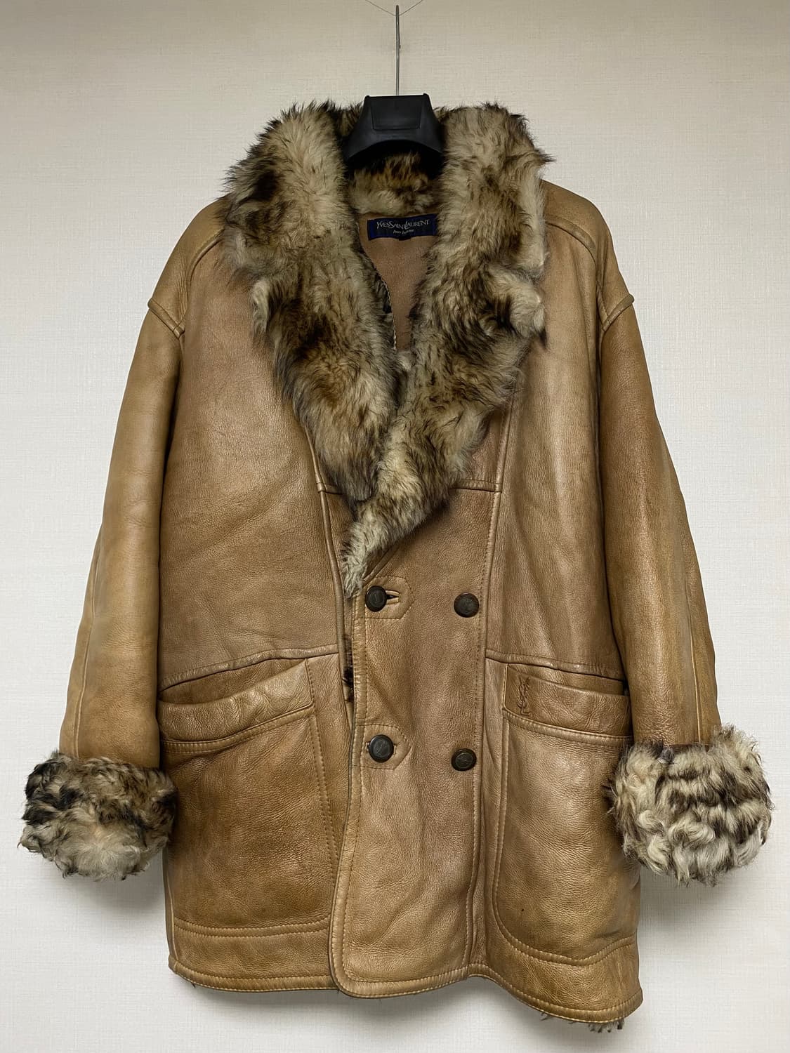 1993년 YVES SAINT LAURENT 양가죽 무스탕 상품이미지2