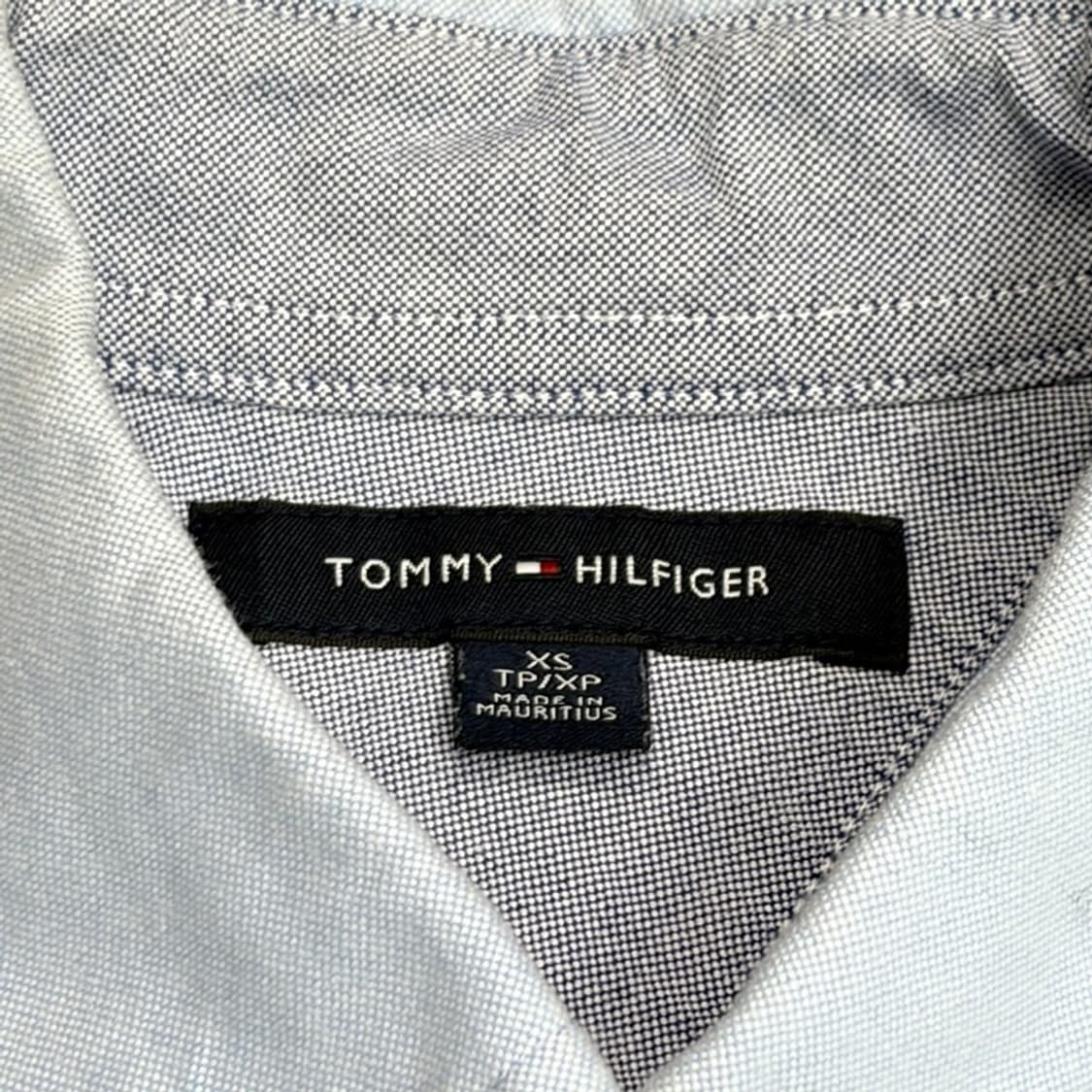 TOMMY HILFIGER 아이코닉 플래그 옥스퍼드 셔츠 XS 상품이미지4