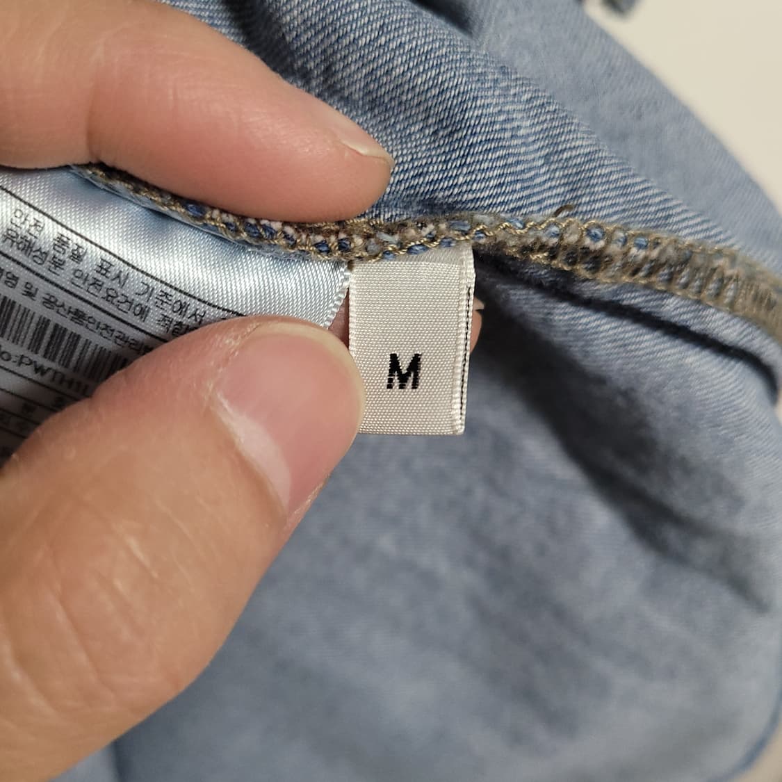 (M) PLAC 플랙 청 데님 셔츠 남방 상품이미지4