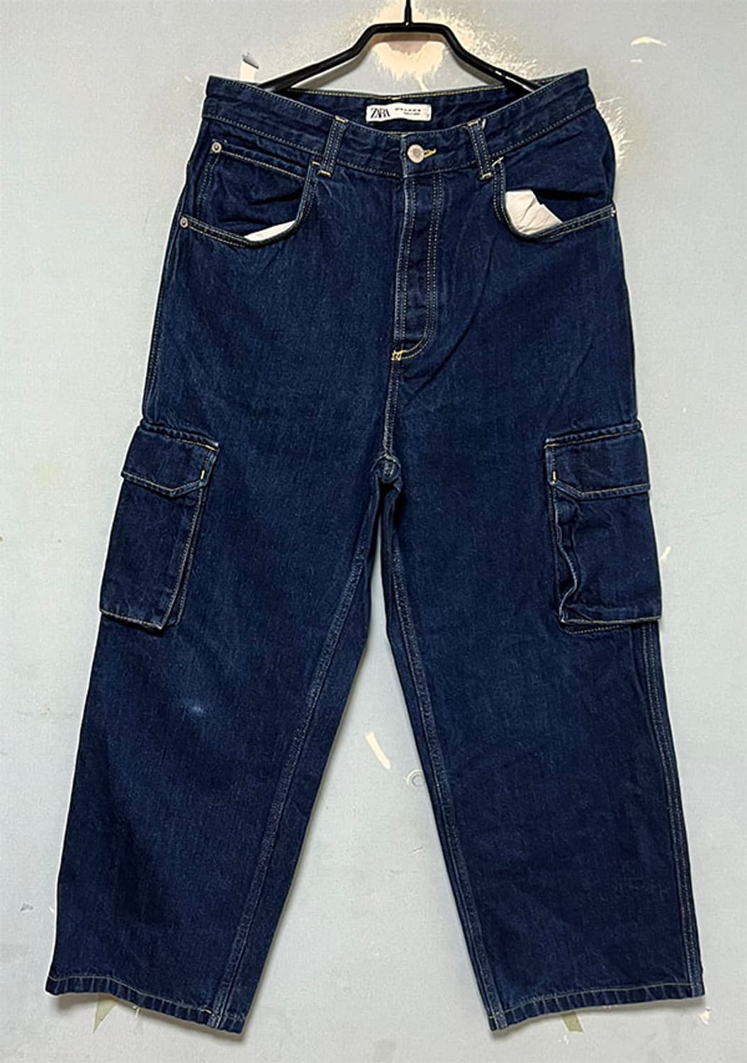 ZARA 자라 남자 카고 청바지 춘추 데님팬츠 와이드핏 M 30 상품이미지1