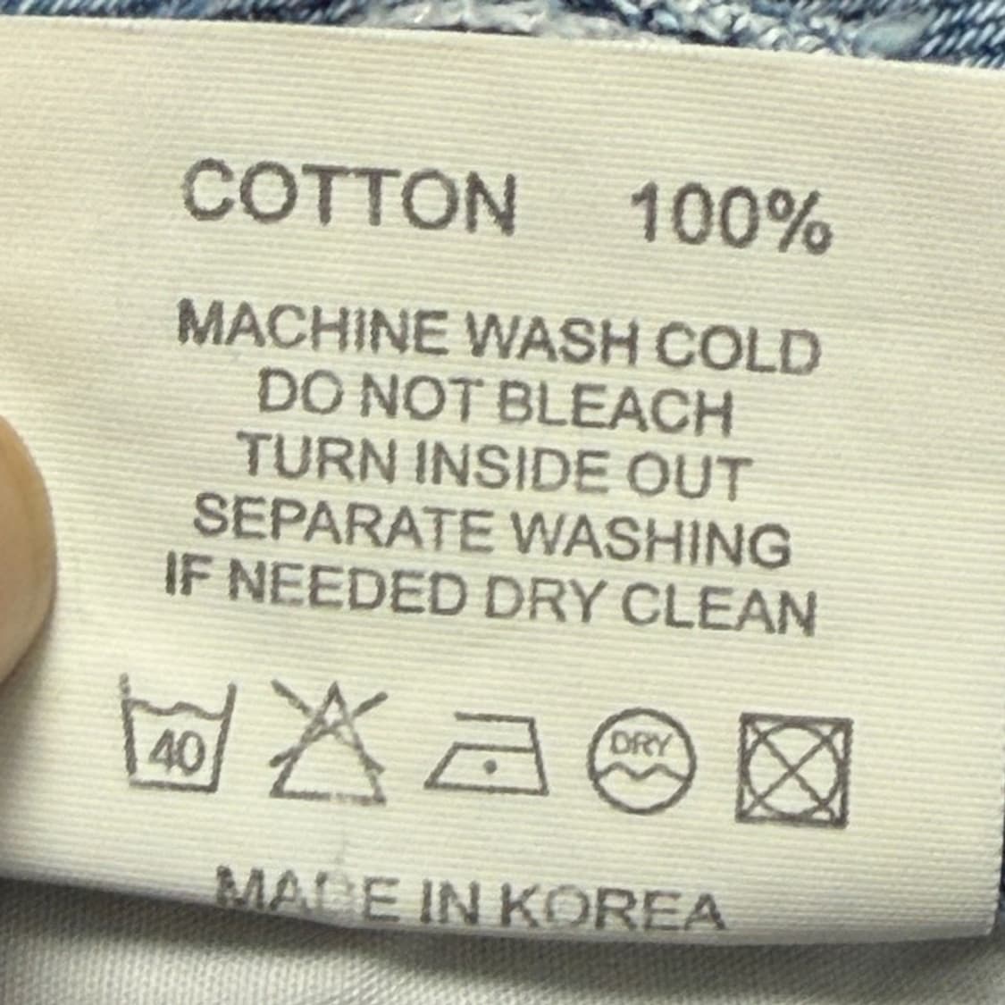 새상품 브론 울림 와이드 데님 팬츠 중청 S 상품이미지5