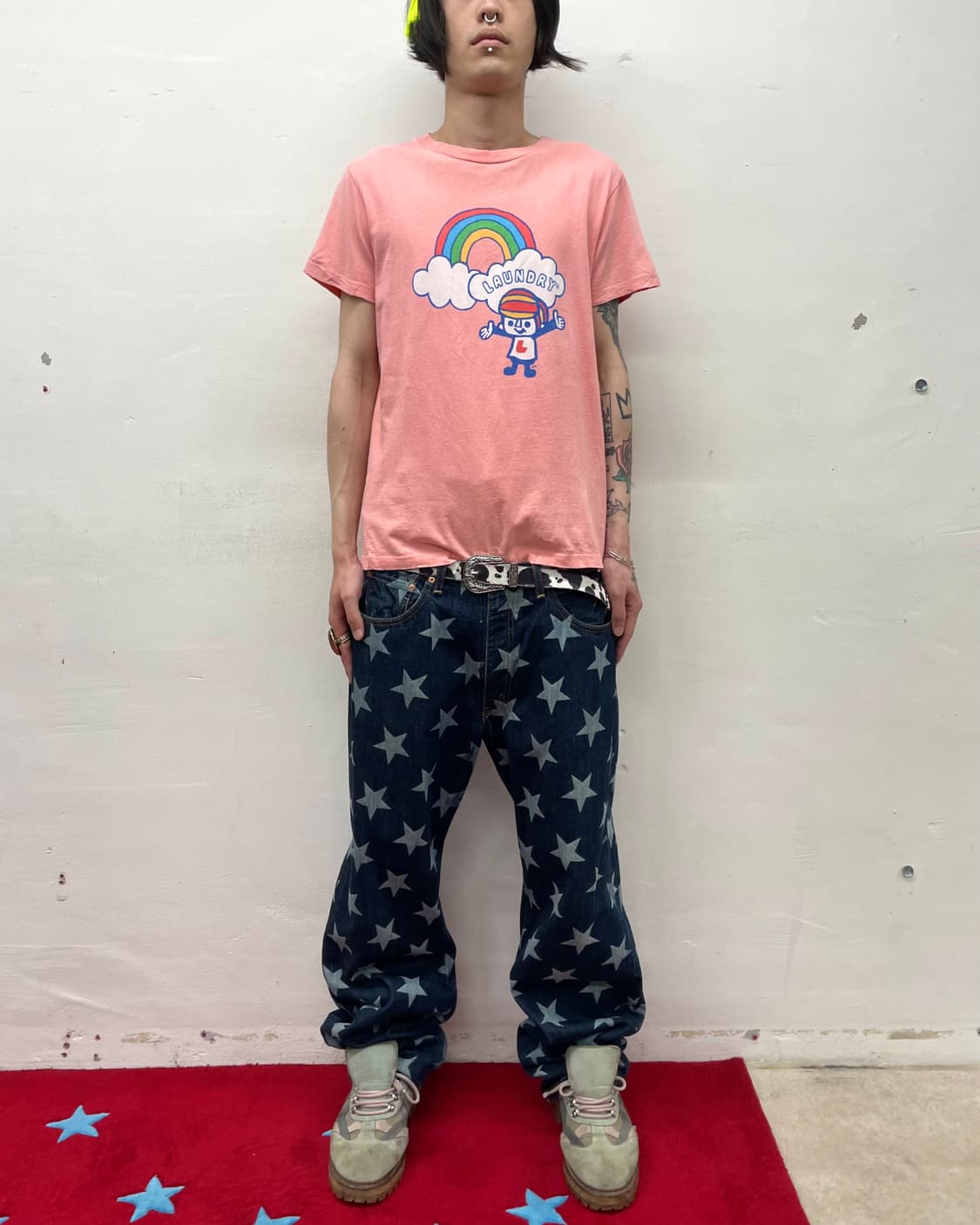 Laundry Rainbow Girl Pink T-shirt 상품이미지3