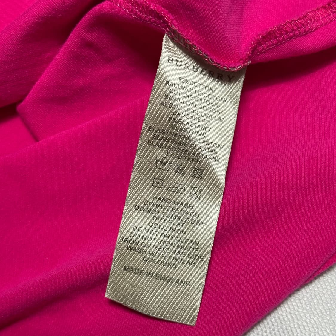 M 버버리 레이스카라 노바체크 핑크 반팔 티셔츠 상품이미지4