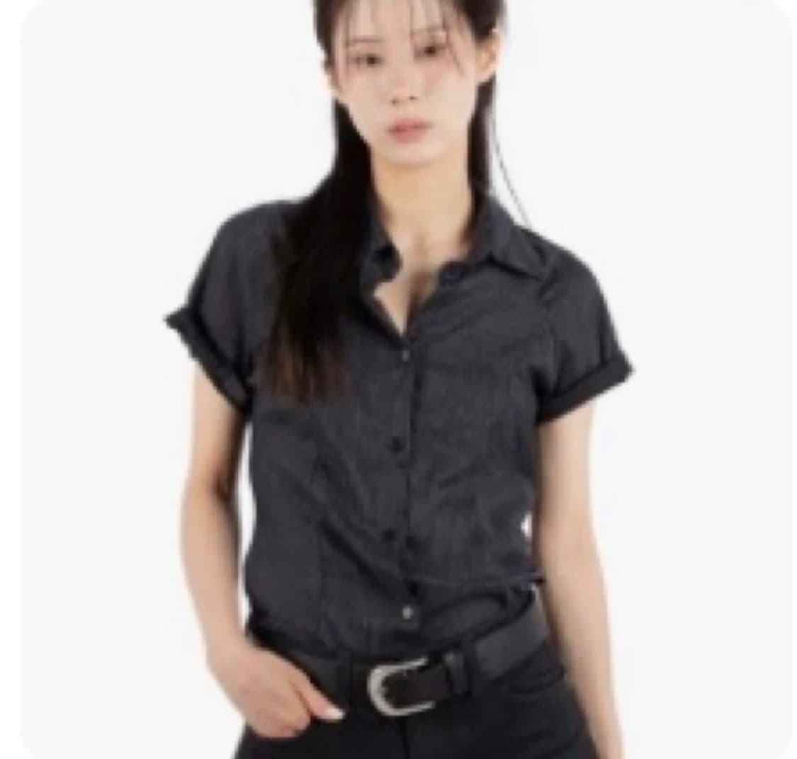 릿킴 몽블랑 하프 셔츠 블랙 상품이미지1