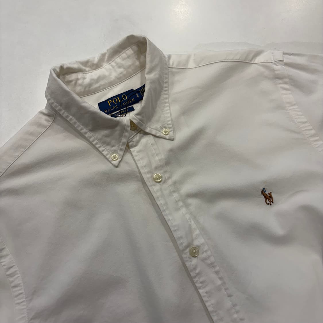 [L] 폴로 랄프로렌 신형 큐알 셔츠 화이트 긴팔 D521 상품이미지3