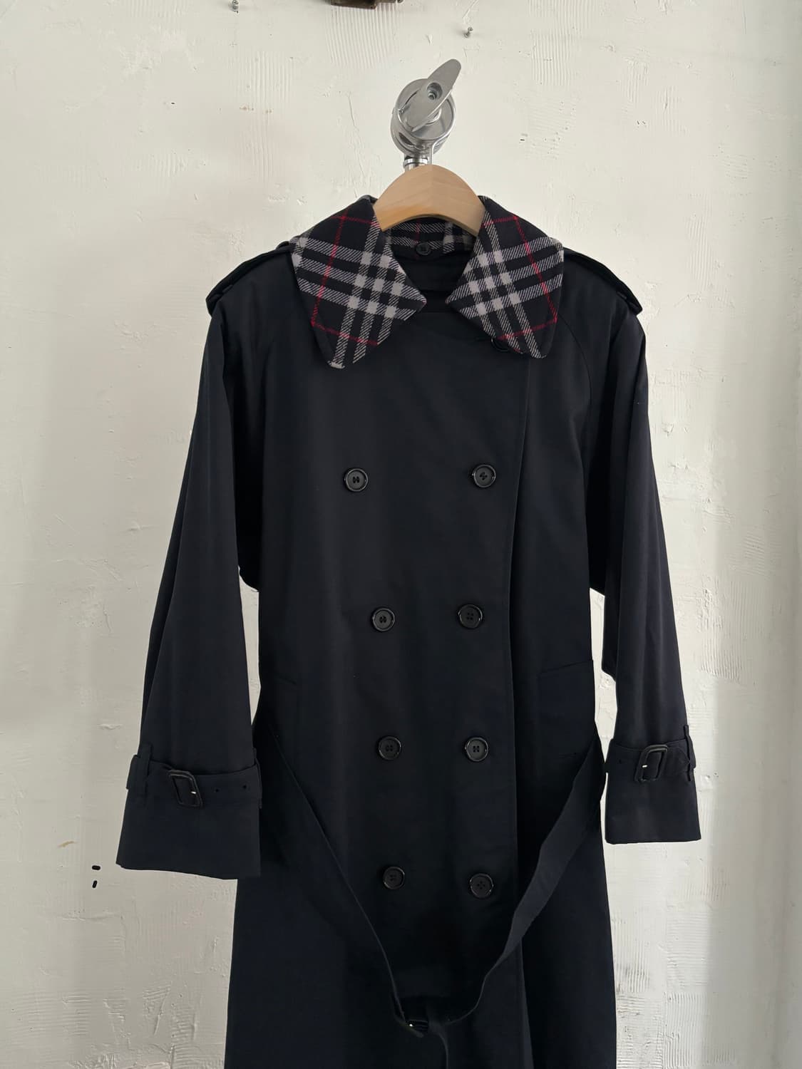 Burberry 버버리 더블카라 네이비 트렌치 코트 상품이미지6