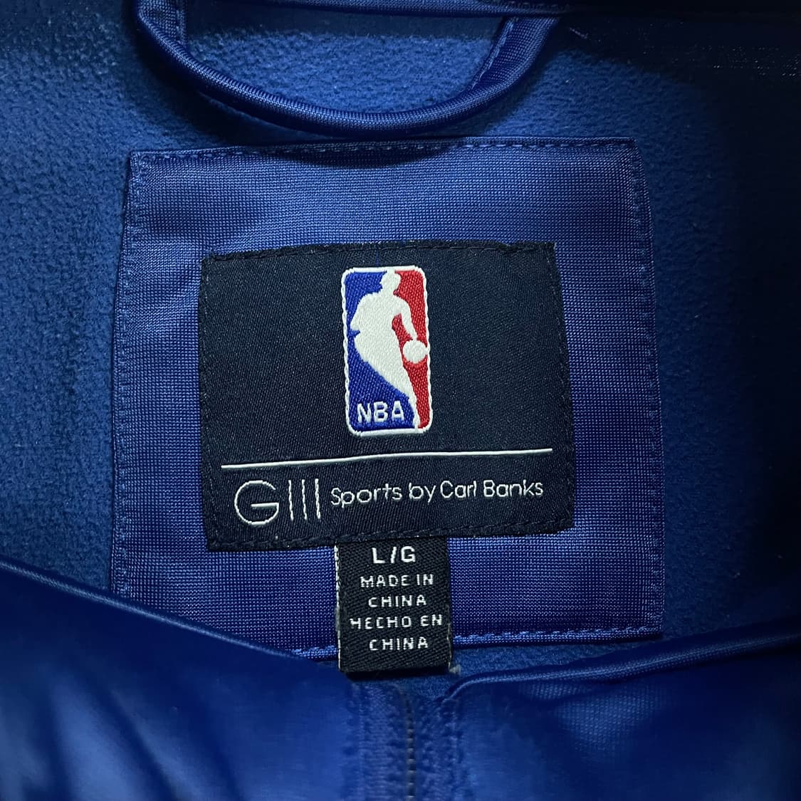 G-iii NBA 필라델피아 세븐티식서스 트랙탑 져지 블루 상품이미지3