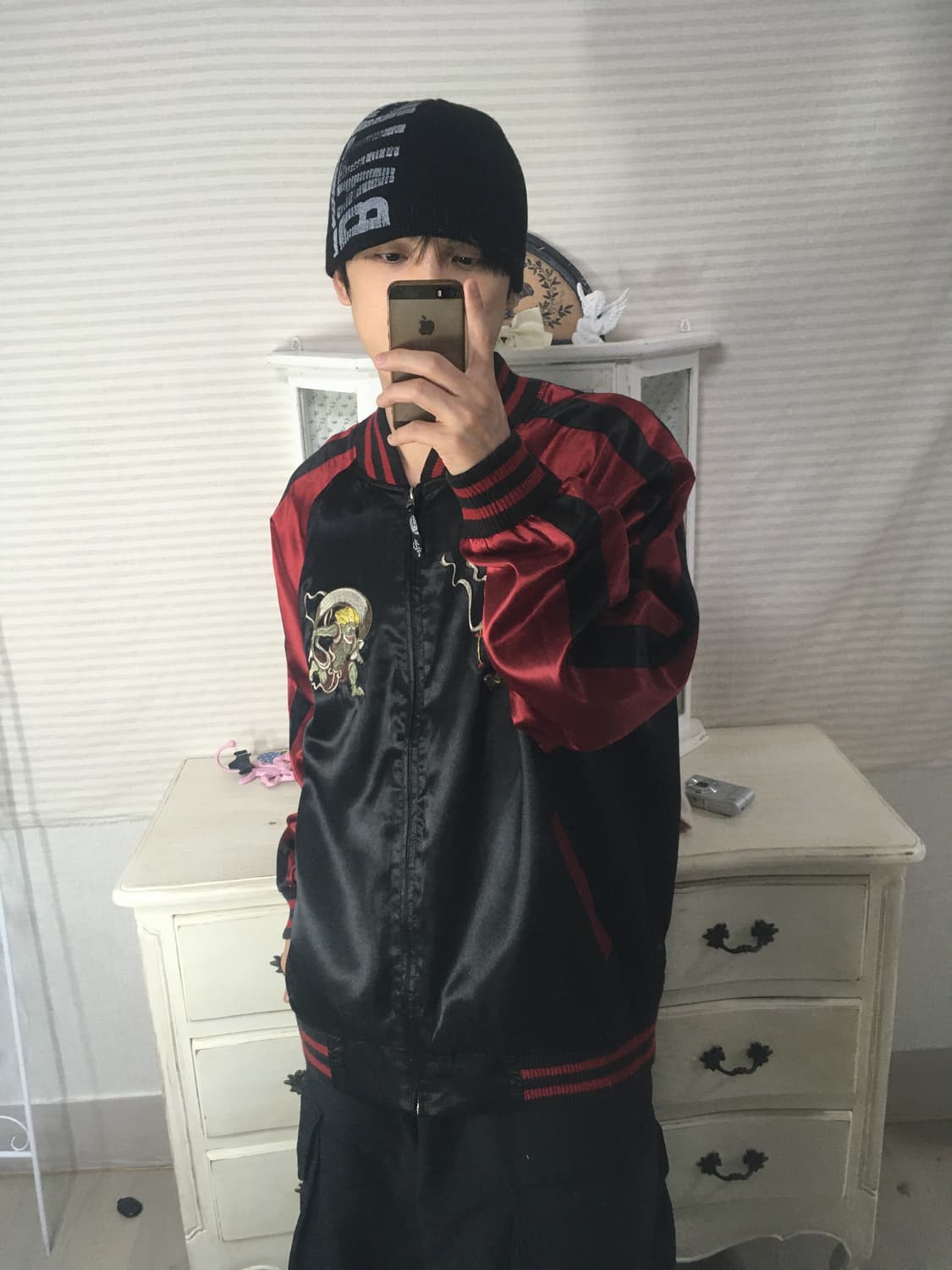 빈티지 풍신뇌신 스카쟌 764 y2k 스트릿 갸루 펑키 일본빈티지 상품이미지2