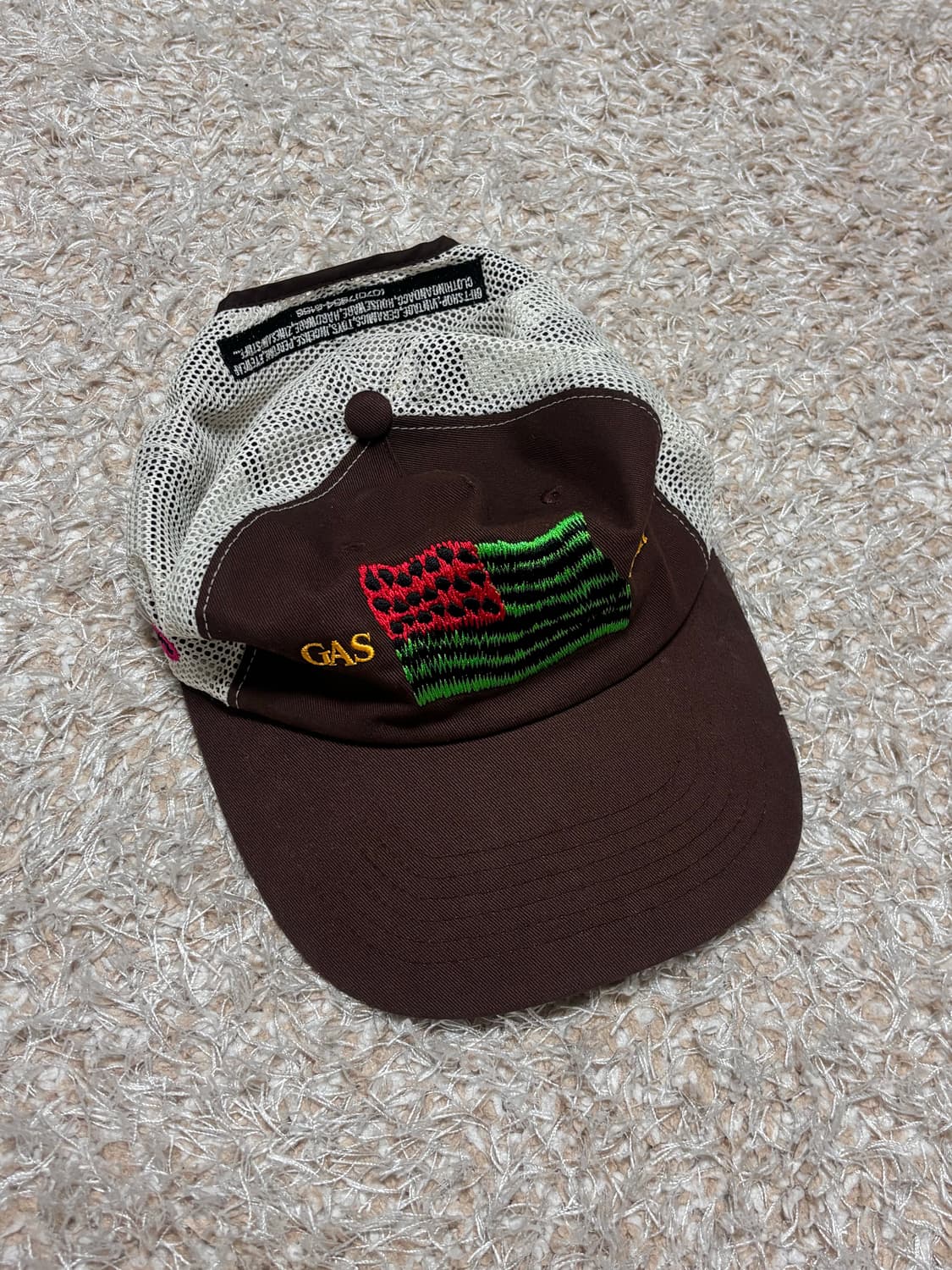 가스스테이션 모자 메쉬캡 002 Flag Mesh Cap [Brown] 상품이미지2