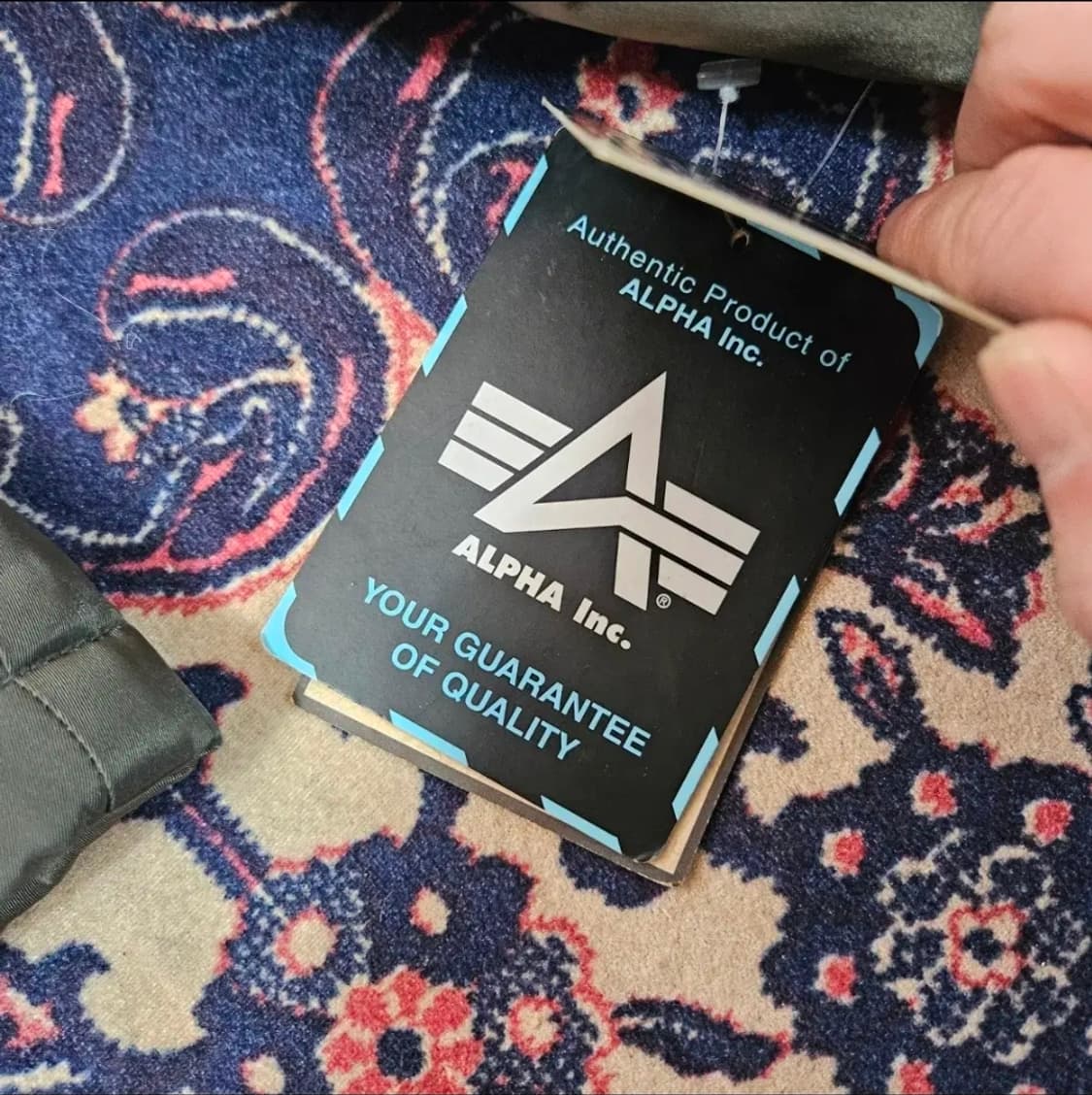 (새상품)알파인더스트리 벨티드 가죽덧댐 누빔 숏 항공 점퍼 상품이미지10