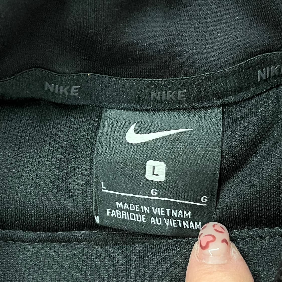 [정품/L] 나이키 블랙 패딩 후드집업 b16 상품이미지5