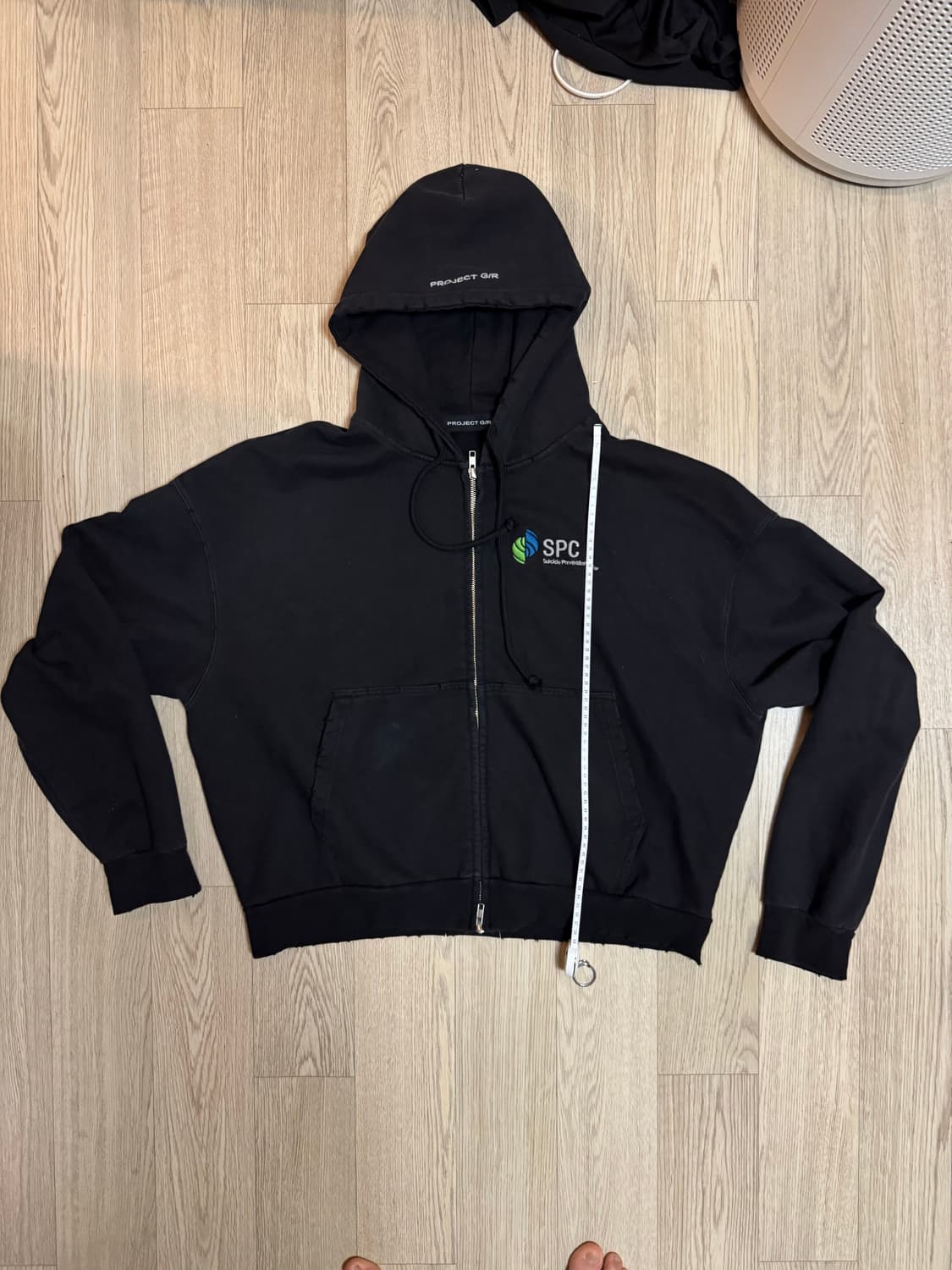 project g/r 그레일즈 크롭 후드집업 상품이미지5