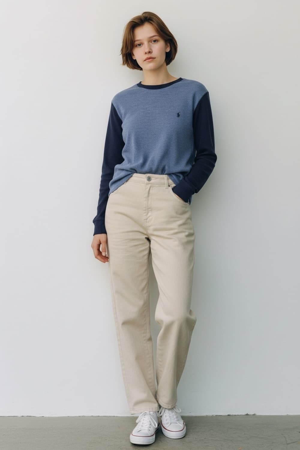 폴로 랄프로렌 와플 긴팔티셔츠 M 상품이미지1