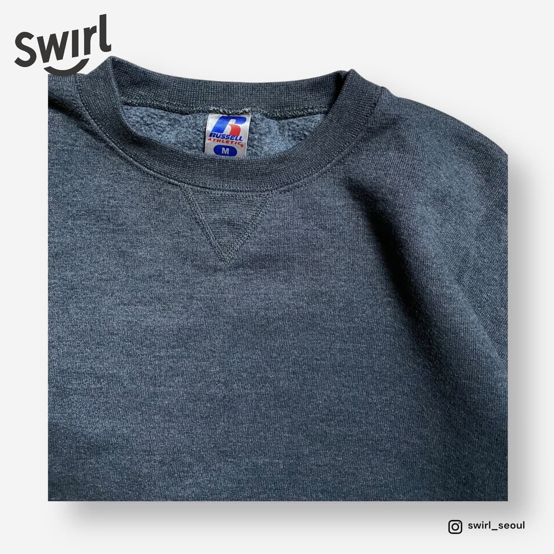 🌊Russell charcoal grey sweatshirts 상품이미지6