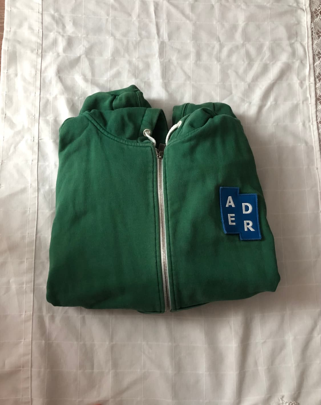 아더에러 테트리스 로고 후드집업 그린 상품이미지2