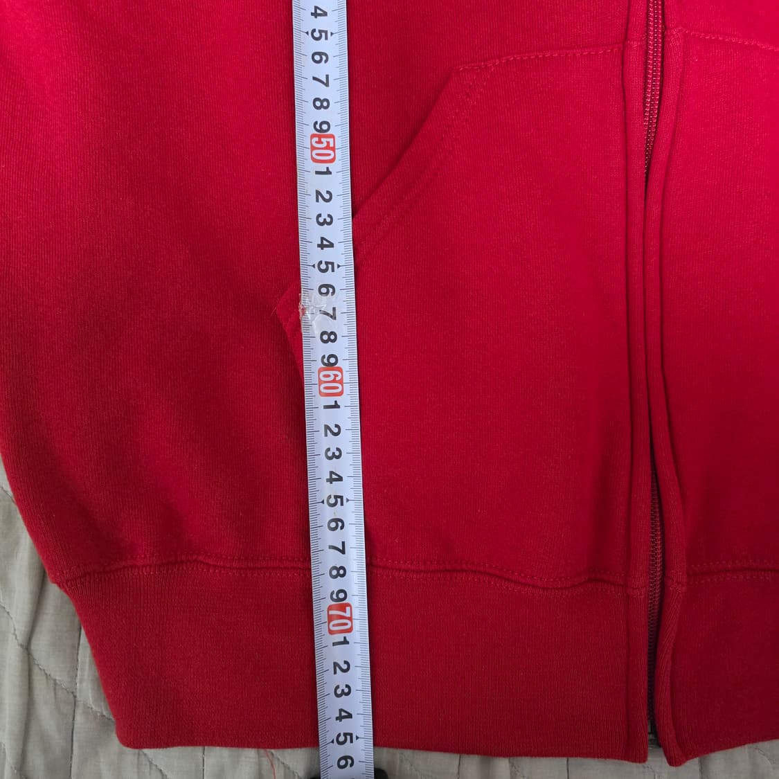 [XXL] 90s 빈티지 러셀 애슬레틱 레드 후드집업 - 그레이트 컨디션 상품이미지8