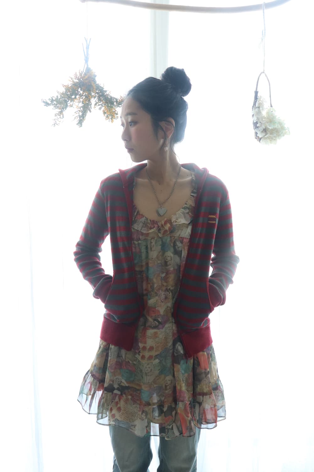 [Hysteric Glamour] Border Hoodie (새상품) 상품이미지5