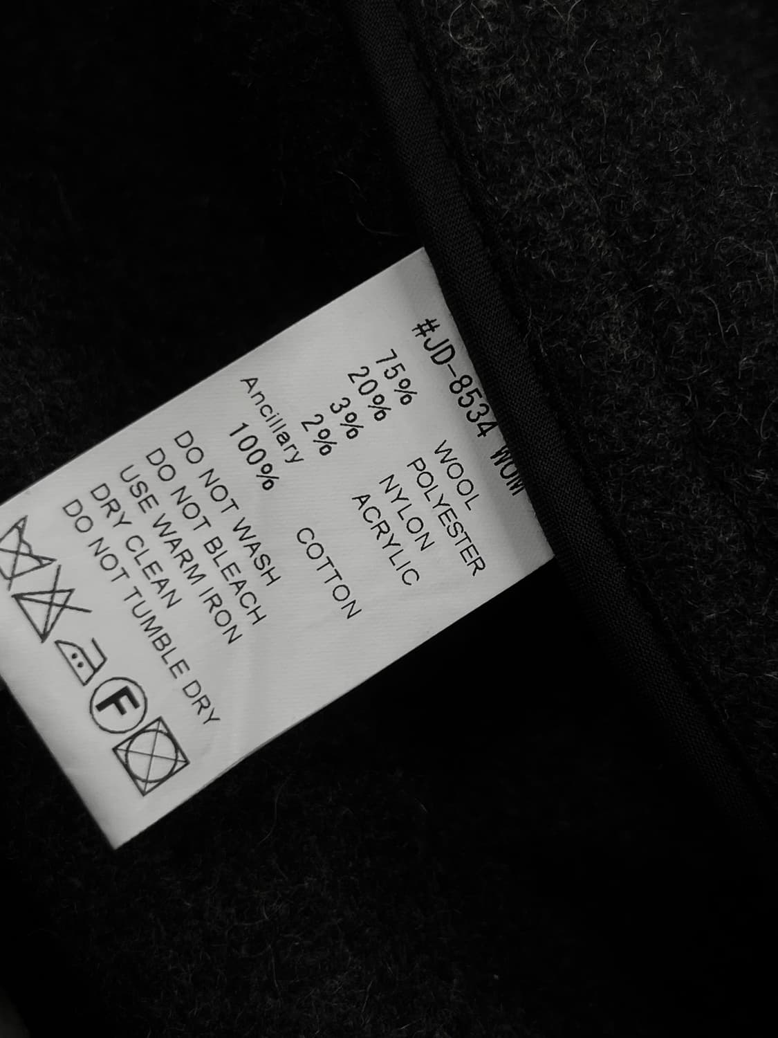 단톤 미디 울 코트 다크 그레이 상품이미지9