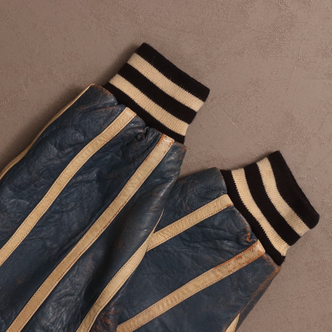 90's 펠레펠레 올드스쿨 레더 스타디움 자켓 A1524 상품이미지6