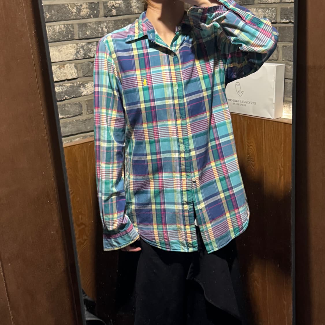 S) 폴로 랄프로렌 클래식핏 체크 반팔 셔츠 상품이미지8