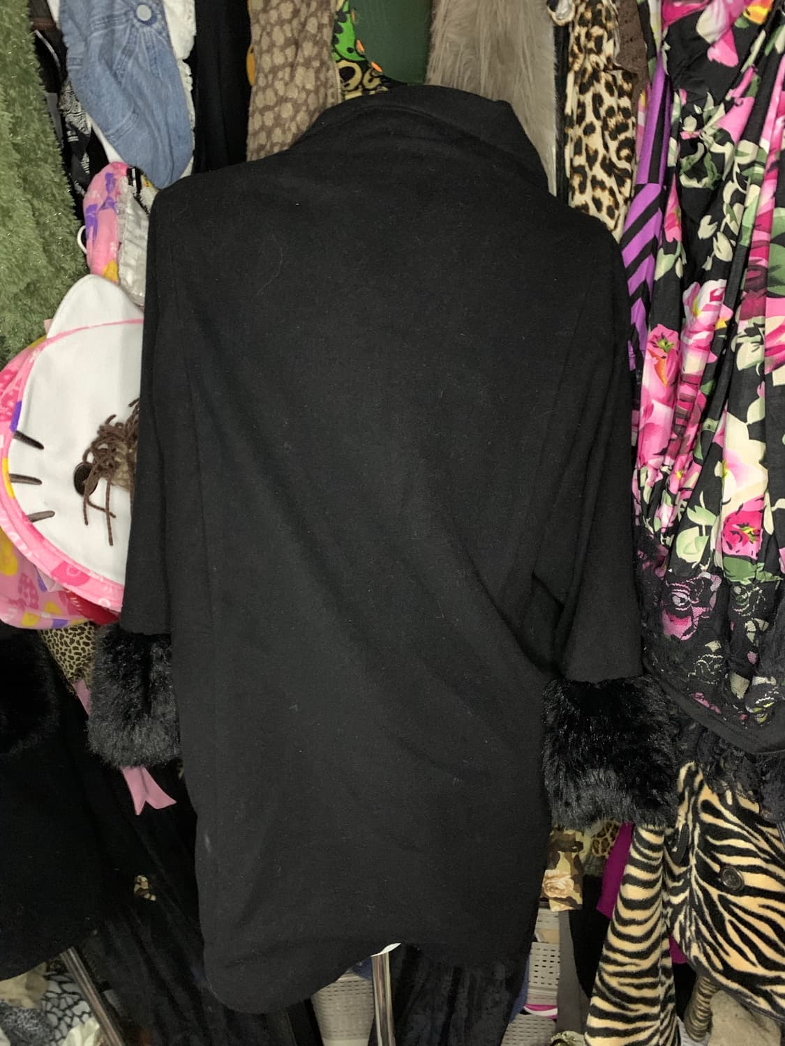 y2k 드레이프 퍼 코트 상품이미지4