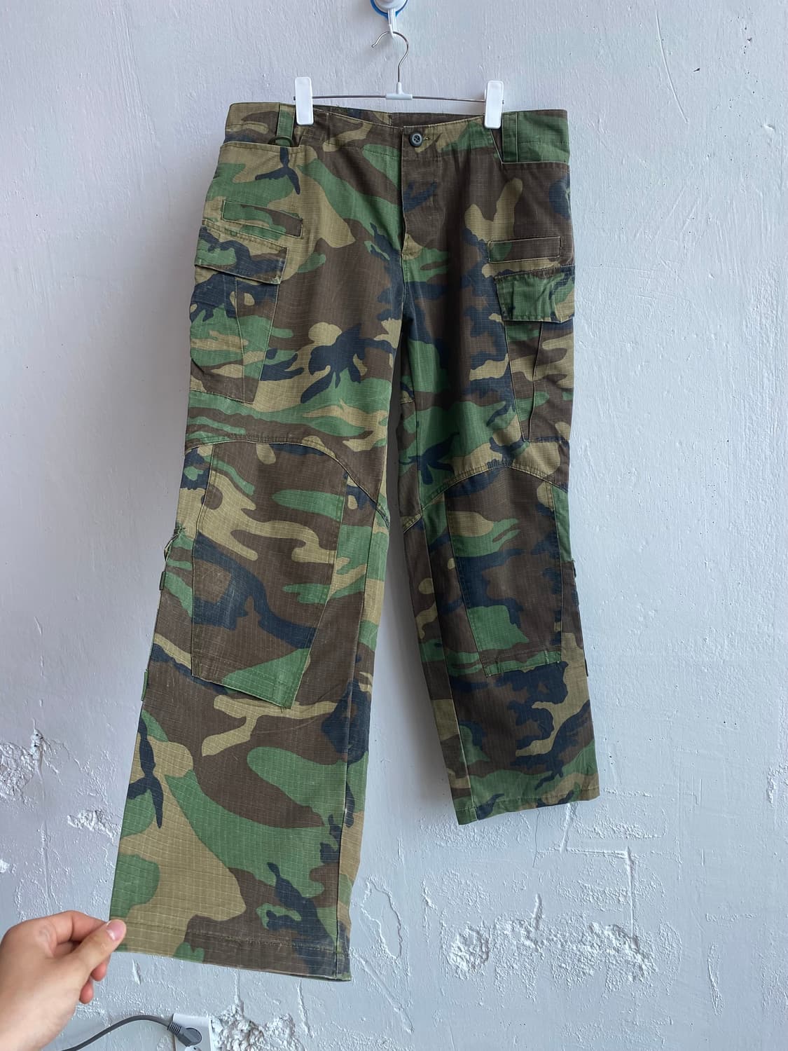 Vintage 더블니 밀리터리 카모팬츠  상품이미지3