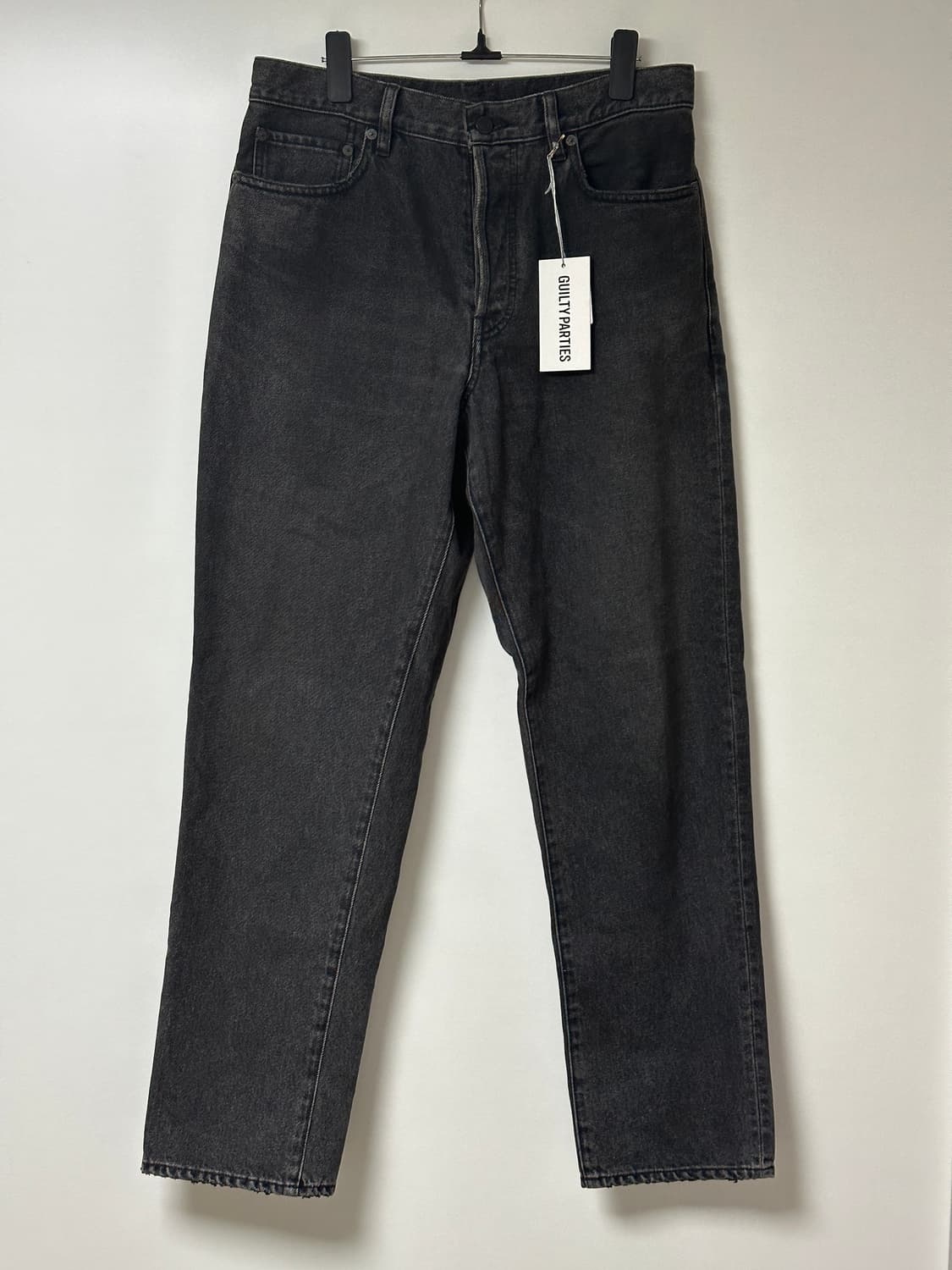 와코마리아X마인데님 테이퍼드 데님 블랙 M 상품이미지1