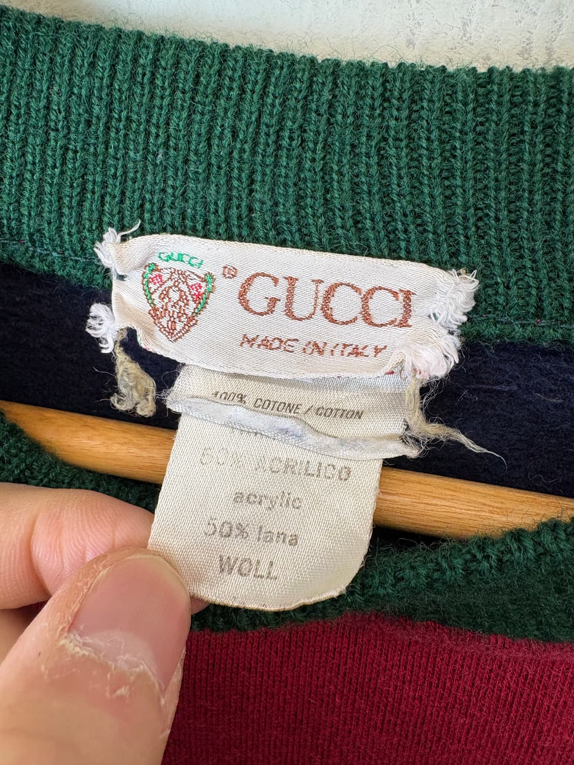 GUCCI 구찌 90s 빈티지 자수 맨투맨 상품이미지5