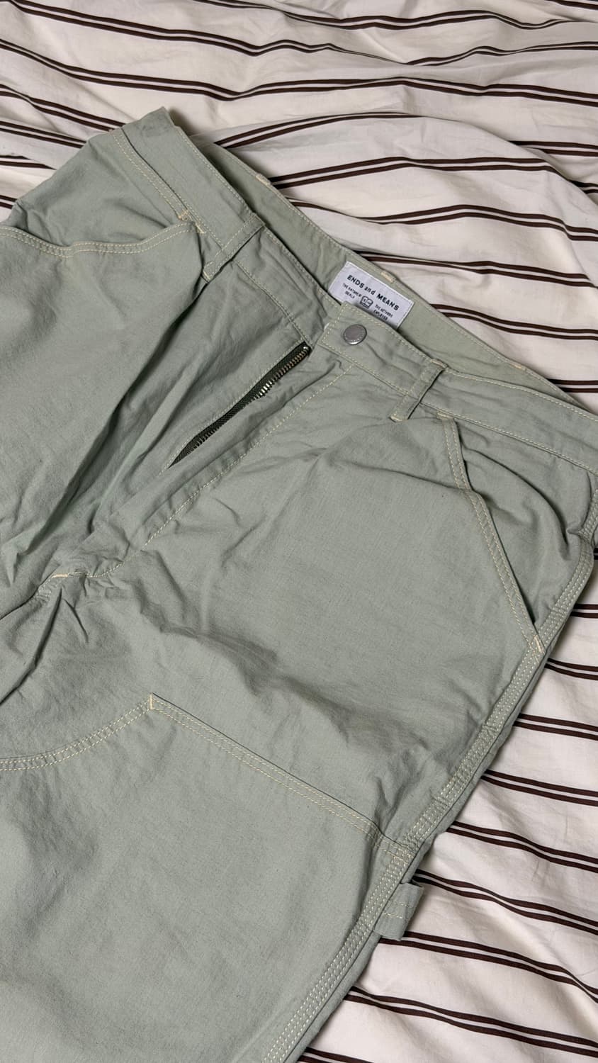 [L] Ends and Means 더블니 페인터 팬츠 23ss 상품이미지2