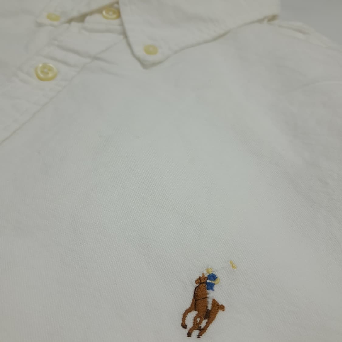 Co586 2XL 폴로 랄프로렌 화이트 반팔 셔츠 남방 상품이미지5