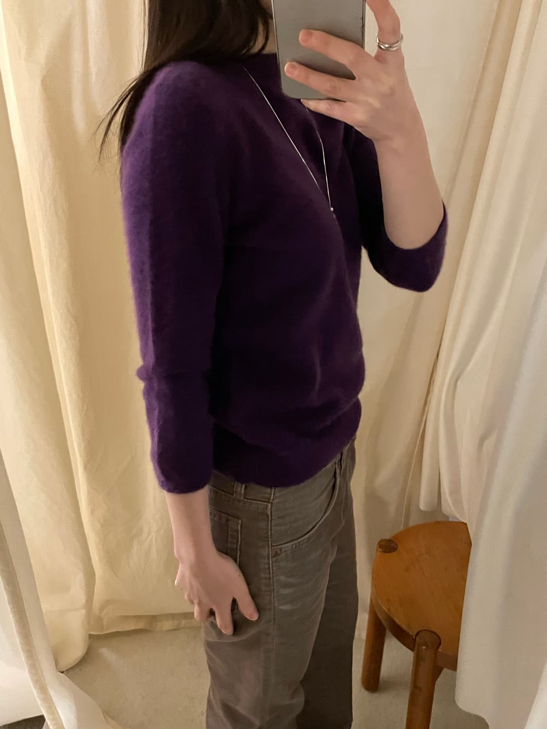 vintage violet cashmere 100 knit 상품이미지8