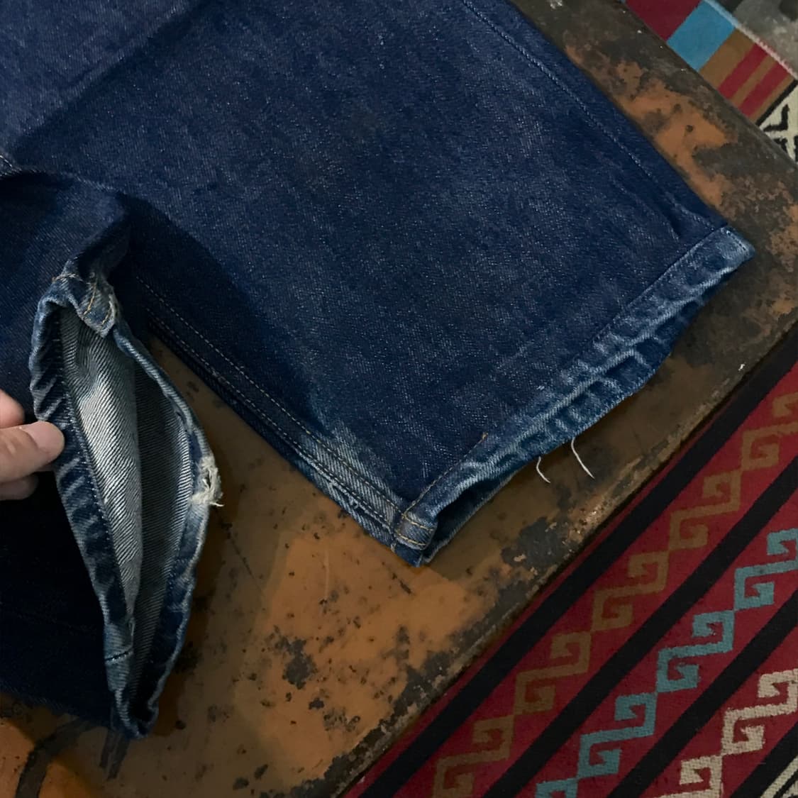 리바이스 501 진청 데님 팬츠 허리 30 31  사이즈 상품이미지7