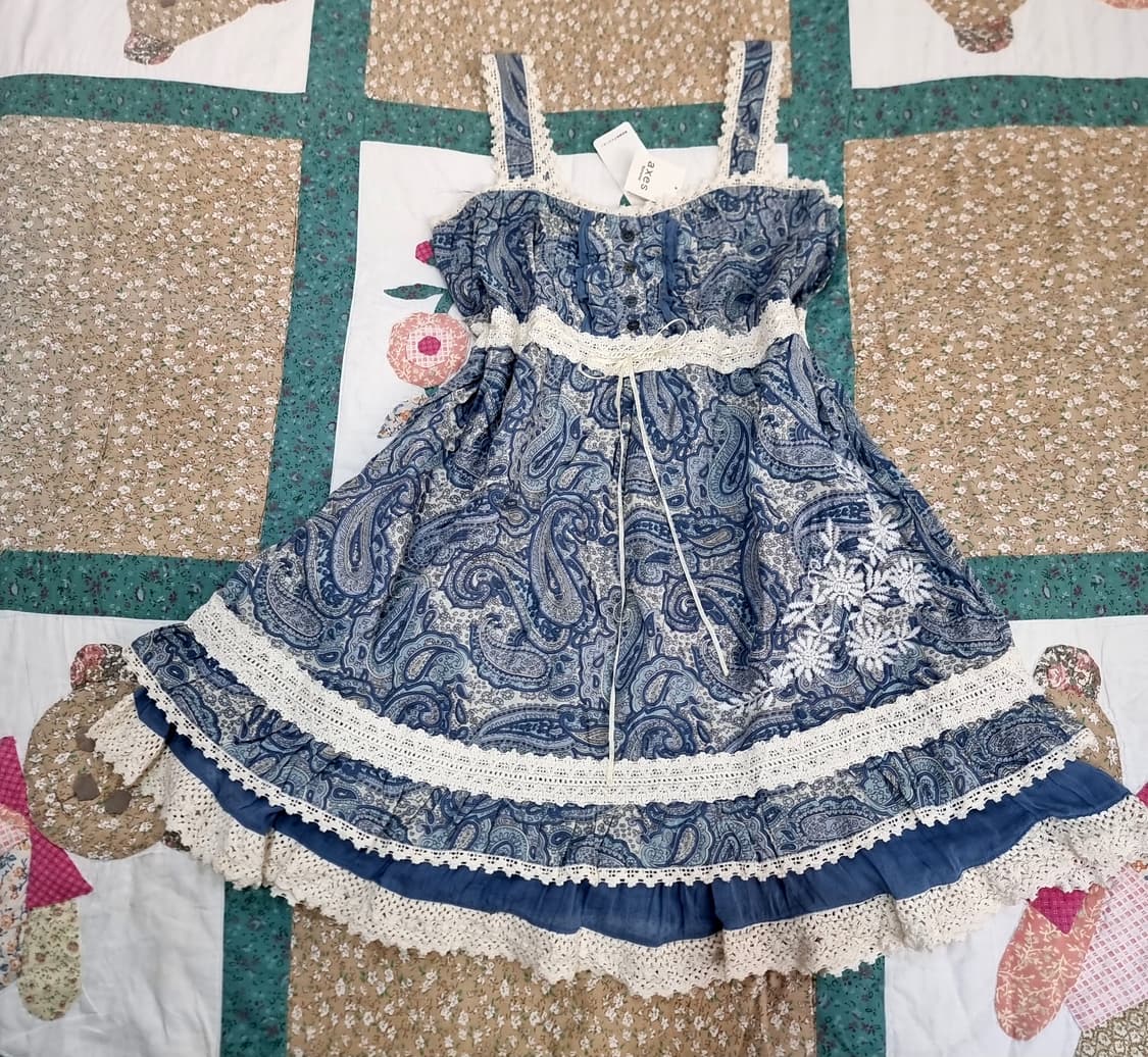 액시즈팜 페이즐리 레이스 원피스 상품이미지1