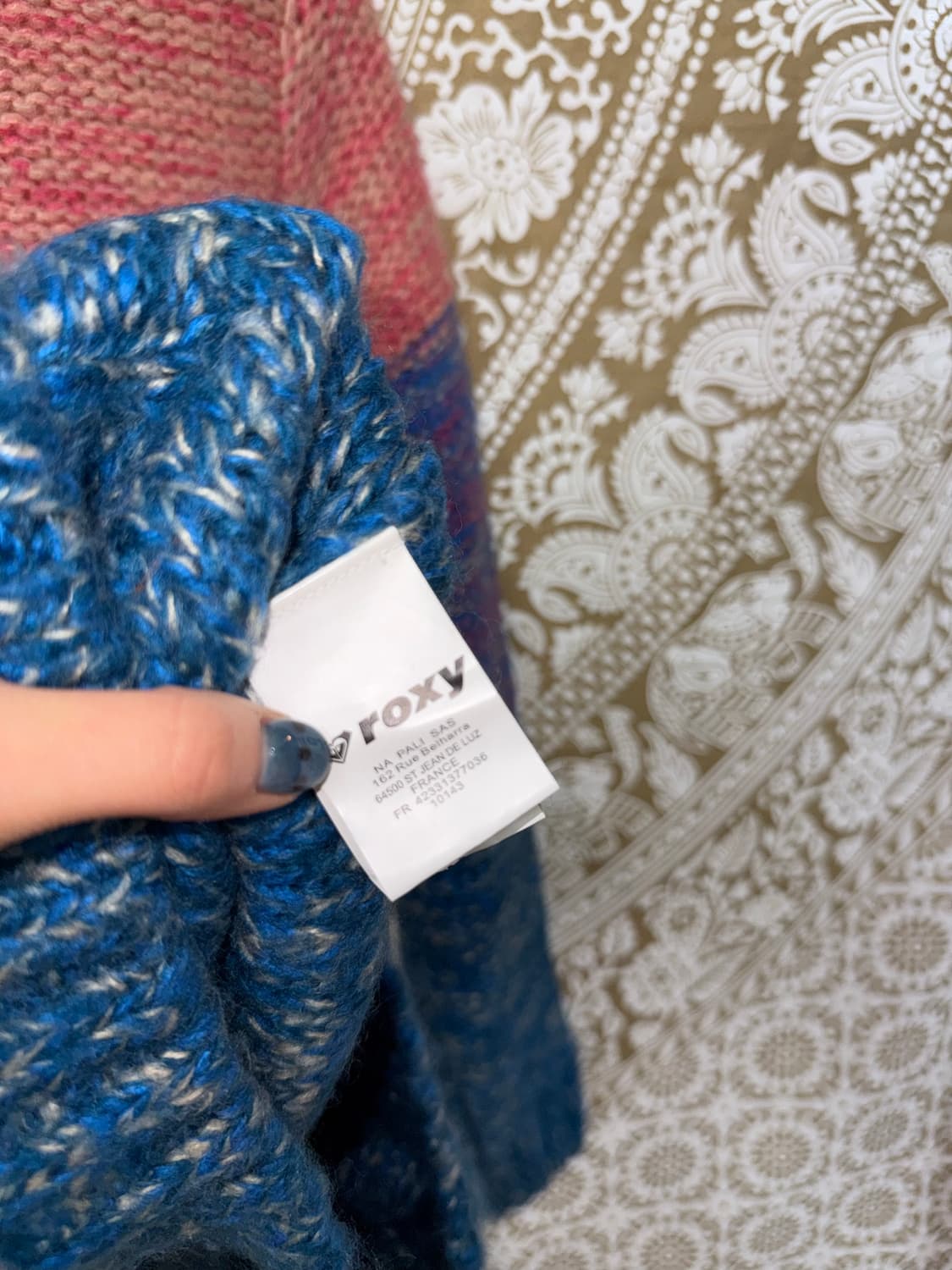 Roxy 빈티지 여성 멀티컬러 라운드 니트  상품이미지8