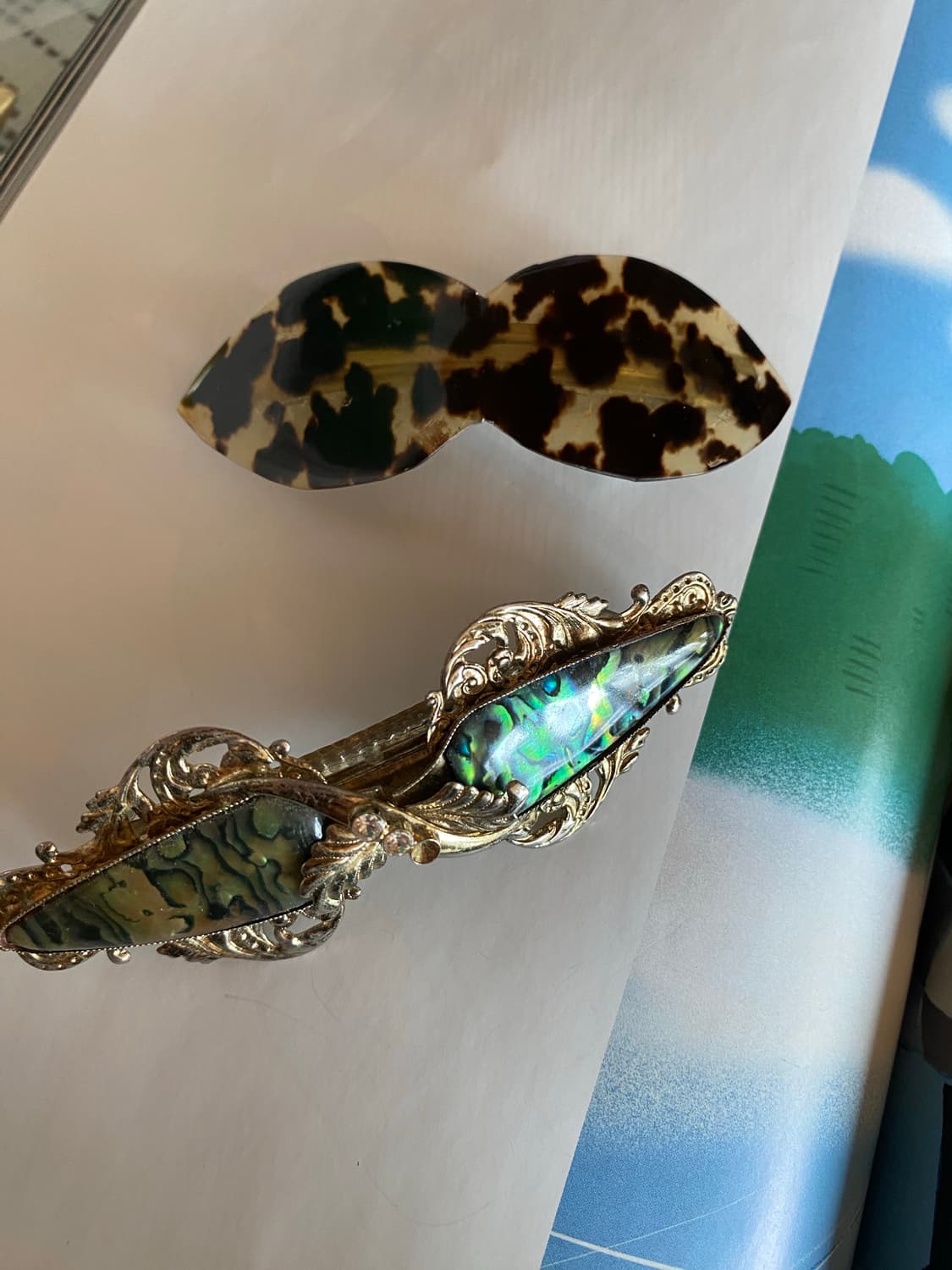 자게 무늬 헤어핀 ( 호피 서비스) 상품이미지4