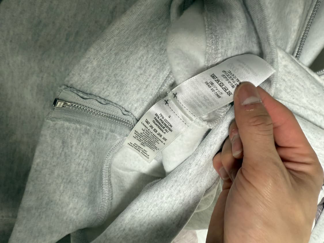 스투시 LA 후드집업 헤더그레이 L 상품이미지7