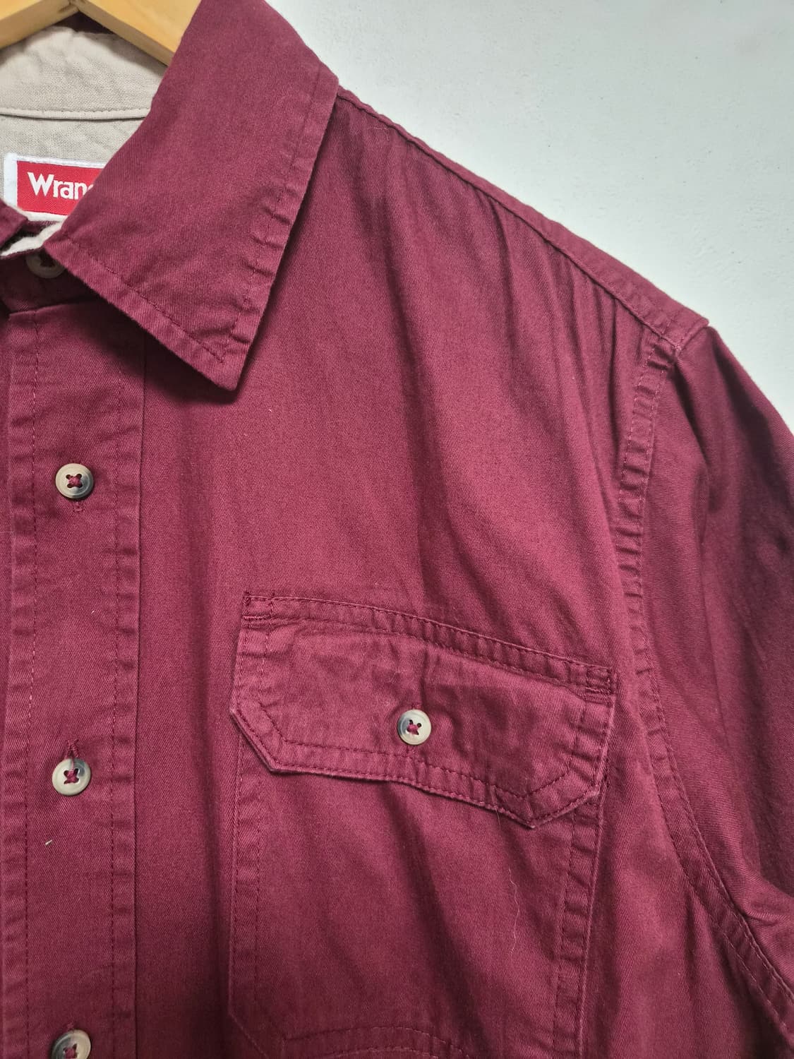 랭글러Wrangler 반팔 워크 셔츠 S사이즈 - S316 상품이미지3