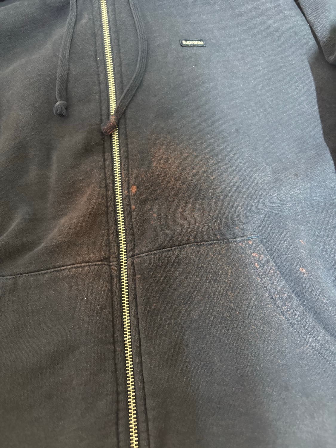 슈프림 후드집업 네이비 미디엄  상품이미지2