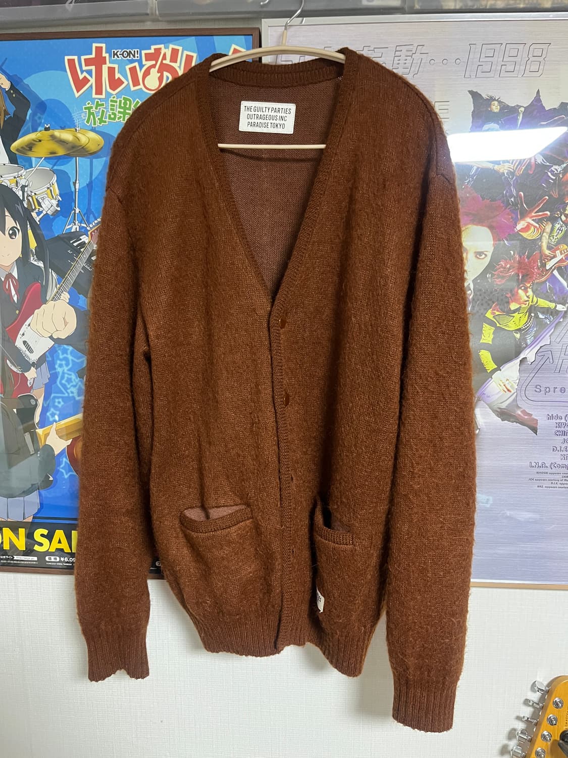 와코마리아 20fw 모헤어가디건 카멜 상품이미지1